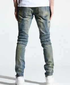 Crysp Denim (Blue/sand Cut Wash Jeans)