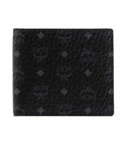 New Arrivals MCM (Black Bifold Wallet In Visetos Original)