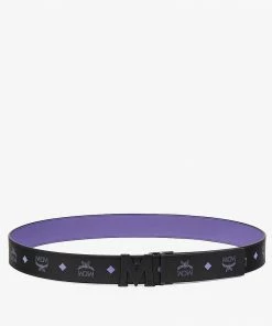 Mcm (Claus Matte M Reversible Belt 1.75” In Embossed Leather) 7 Mcm (Claus Matte M Reversible Belt 1.75” In Embossed Leather)
