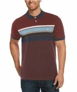 Penguin Polo (burgundy/multi Collared) New Arrivals