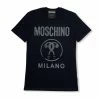 New Arrivals Moschino (black Double Question Mark Jersey T-shirt)