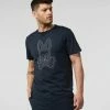 Psycho Bunny (mens Navy Larkin Big Bunny T-shirt)