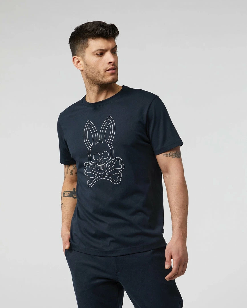 Psycho Bunny (mens Navy Larkin Big Bunny T-shirt) 3 Psycho Bunny (mens Navy Larkin Big Bunny T-shirt)