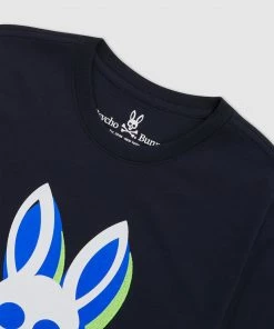 Psycho Bunny (mens Navy Lamport Graphic T-shirt)