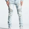 Crysp Denim (light Blue Biker Wash Jeans)