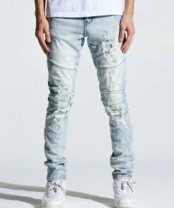 Crysp Denim (light Blue Cut Wash Jeans) New Arrivals