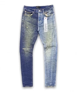 New Arrivals Purple Brand (dirty Mid Drank Indigo Printed Denim Jean)