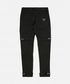 Eight & Nine (black Acid Strapped Slim Utility Wash Jean)