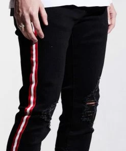 Karter (black/red Stripe Cut Wash Jean) New Arrivals