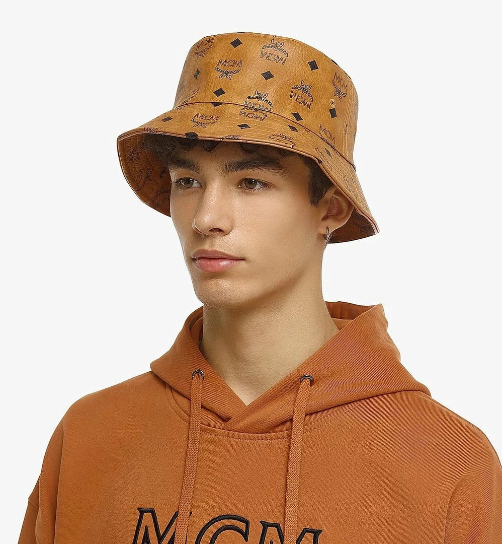 New Arrivals Mcm (cognac Bucket Hat In Visetos) 5 New Arrivals Mcm (cognac Bucket Hat In Visetos)