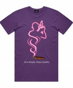 Mr. Wave (purple “ Live Simple T-shirt) New Arrivals
