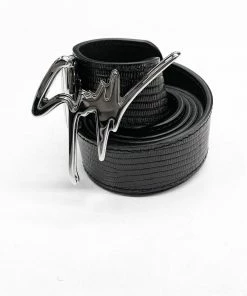 Giuseppe Zanotti (Black/Sliver Leather Belt)