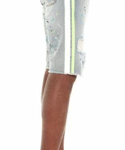 New Arrivals Cult Of Individuality (blue/lime Stripe Shorts) 7 New Arrivals Cult Of Individuality (blue/lime Stripe Shorts)