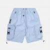 New Arrivals Eight & Nine (baby Blue/black Combat Cargo Zipper Short)
