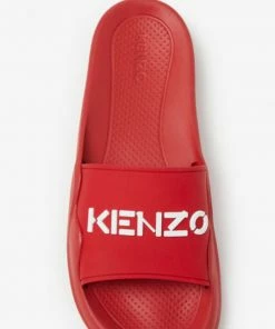 New Arrivals Kenzo (red ”kenzo Logo Print Slide)