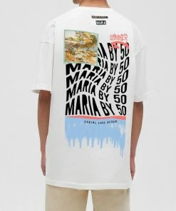 New Arrivals Maria By Fifty (white Social Love Affair T-shirt) 5 New Arrivals Maria By Fifty (white Social Love Affair T-shirt)