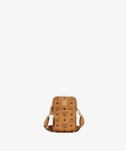 MCM (cognac Tech Crossbody In Visetos Bag)