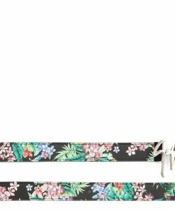 Giuseppe Zanotti (black Floral/sliver Leather Belt)