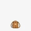 New Arrivals MCM (cognac Backpack Charm With Crossbody Strap In Visetos)