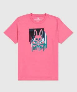 Psycho Bunny (pink Mens Hayden Graphic T-shirt)