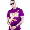 New Arrivals AVENUE GEORGE (Purple/Gold CREWNECK T-SHIRTS)
