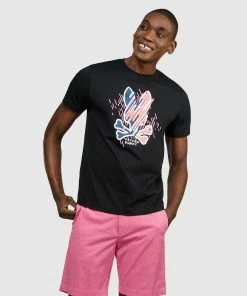 Psycho Bunny (black Mens Carson T-shirt) New Arrivals