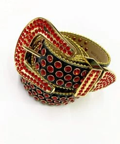 New Arrivals Dna Premium Belts (black/red/gold)