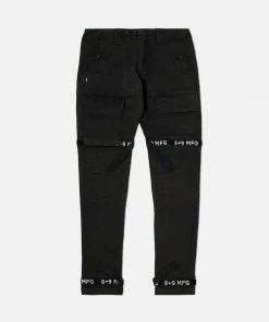 Eight & Nine (black Acid Strapped Slim Utility Wash Jean)