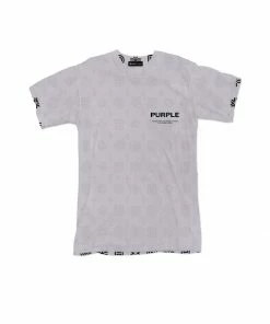 Purple Brand (lavender Textured Jersey Monogram T-shirt) New Arrivals