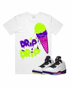 Planet Grapes (white/lime “drip Drip Tee) New Arrivals