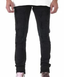 New Arrivals Kdnk (black Cut Patched Distress Skinny Jean)