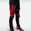 Preme Denim (black/red Cargo Zip Jean)