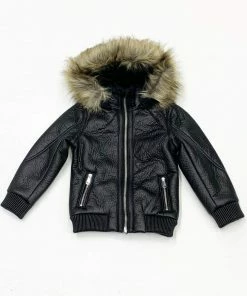 Robert Phillipe (kids Black Furry Jacket)