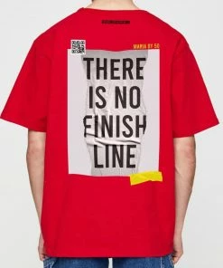 Maria By Fifty (red/yellow Crewneck T-shirt)