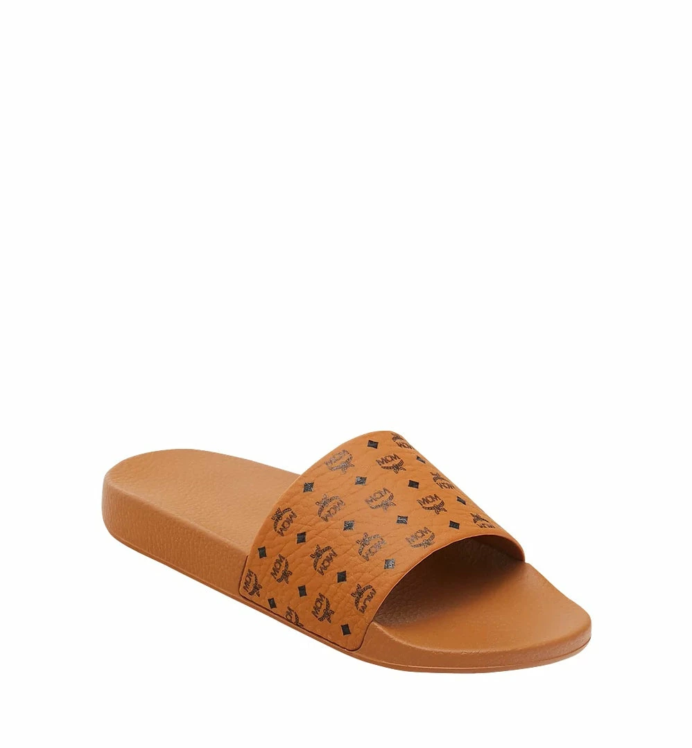 New Arrivals Mcm (Women’s Cognac Monogram Print Rubber Slides) 4 New Arrivals Mcm (Women’s Cognac Monogram Print Rubber Slides)