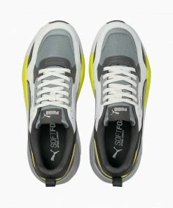 Puma (Grey /lime Green X-ray 2 Square Sneaker)