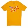 Planes (Yellow/red/white Crewneck T-shirts)