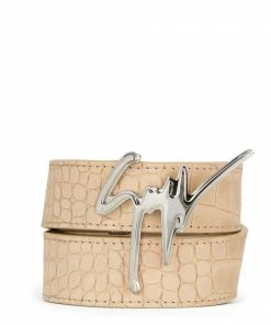 Giuseppe Zanotti (beige/sliver Leather Belt )