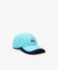 Lacoste Men's Blue/navy Croc Gabardine Cap New Arrivals