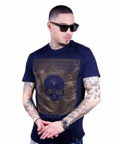Avenue George (navy/gold Crewneck T-shirts)