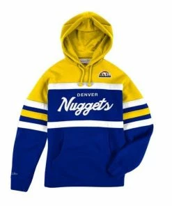 Mitchell & Ness (Royal Blue/yellow Denver Nuggets Hoodie)