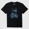 New Arrivals Psycho Bunny (mens Black Thames Graphic T-shirt)