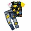 Elite Denim (kids Black/yellow “rich Set)