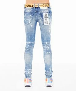 New Arrivals Cult Of Individuality (blue Dune Belt Punk Super Skinny Jean)