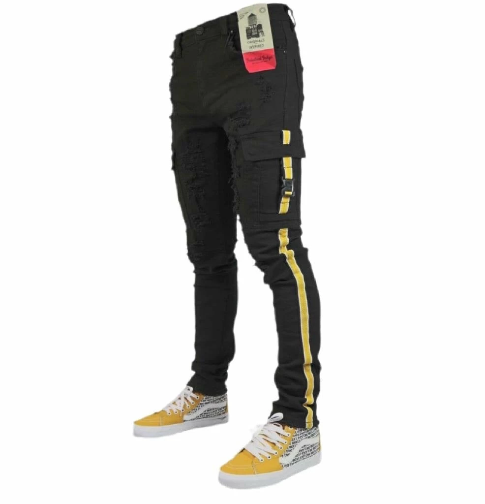 Industrial Indigo (black/yellow Stripe Jean) 3 Industrial Indigo (black/yellow Stripe Jean)