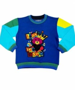 Elite Denim (kids Blue/green “ Lead The World Sweater)