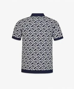 Mcm (Men’s Cubic Monogram Knit Polo)