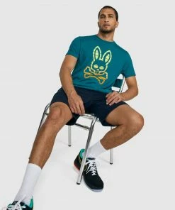 Psycho Bunny (men’s Harbor Blue Kentmere Graphic T-shirt) New Arrivals