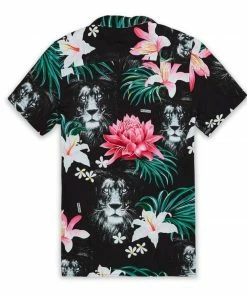 Reason (black “lion Wait Button Up)