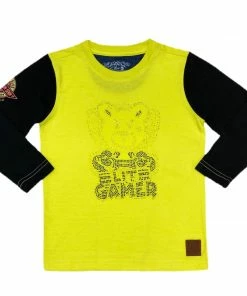 New Arrivals Elite Denim (kids Yellow/black Elite Gamer Long Sleeve T-shirt)